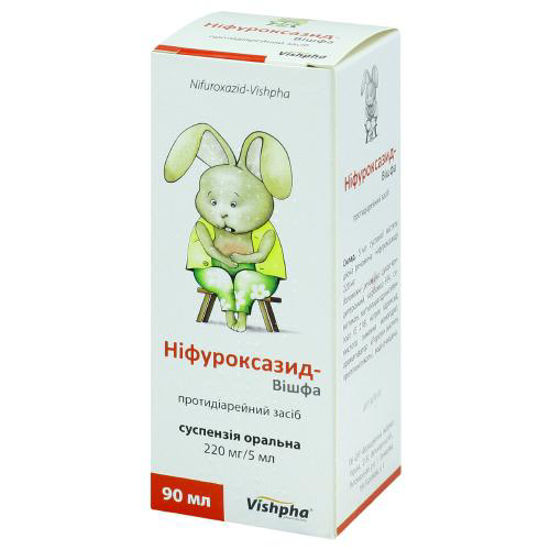 Ніфуроксазид-Вішфа суспензія оральна 220 мг/5 мл 90 мл 